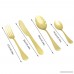 Silverware Set Modern Royal 24-Pieces gold Stainless Steel Flatware Eating Utensils Include Knife Fork Spoon for Wedding Festival Christmas Party Service For 6 People By Ogori - B07CQDH3TR
